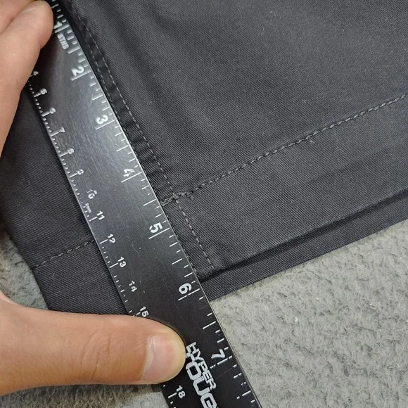 LOFT Monroe 6" Shorts Womens 12 Black Curvy Mid Rise Chino Twill New Tags - Picture 3 of 10